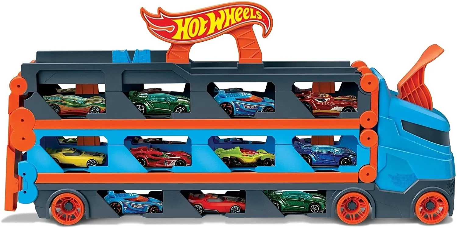HOT WHEELS 2 IN 1 MEGA TRANSPORTATOR MASINI PISTA [3]