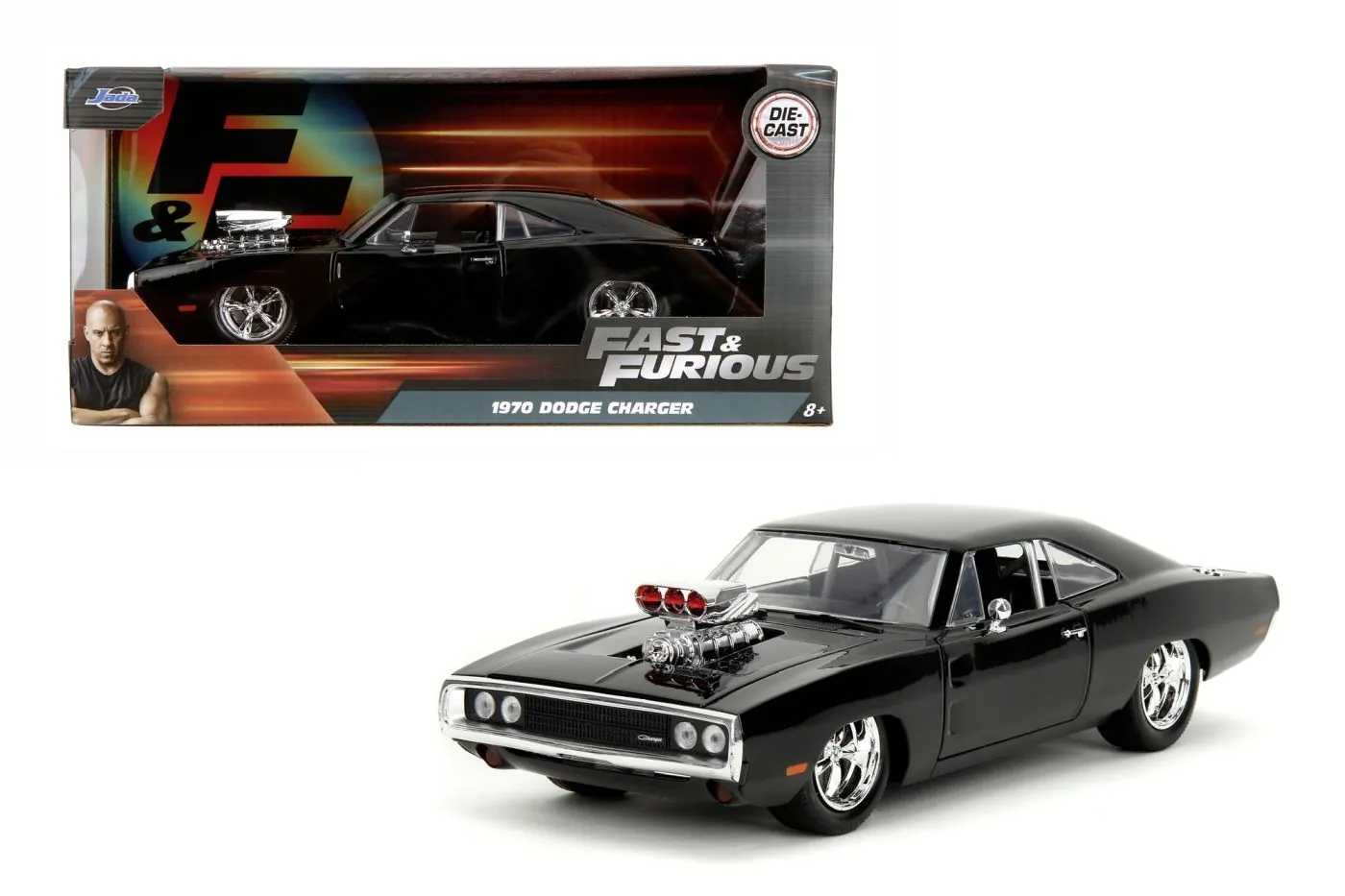 JADA FAST AND FURIOUS MASINUTA METALICA DODGE CHARGER 1970 SCARA 1 LA 24 [3]