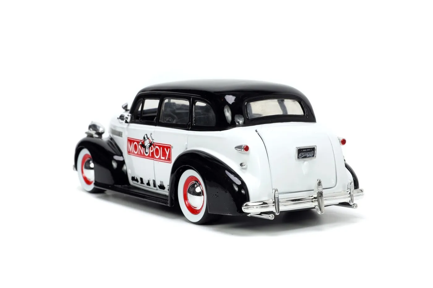 JADA SET MASINUTA METALICA CHEVROLET MASTER DELUXE 1939 SCARA 1:24 SI FIGURINA MR MONOPOLY [7]