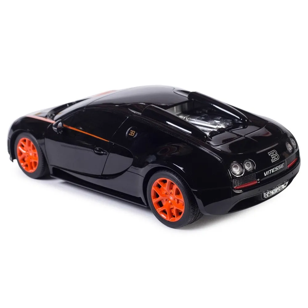 MASINA CU TELECOMANDA BUGATTI GRAND SPORT VITESSE NEGRU CU SCARA 1 LA 18 [4]