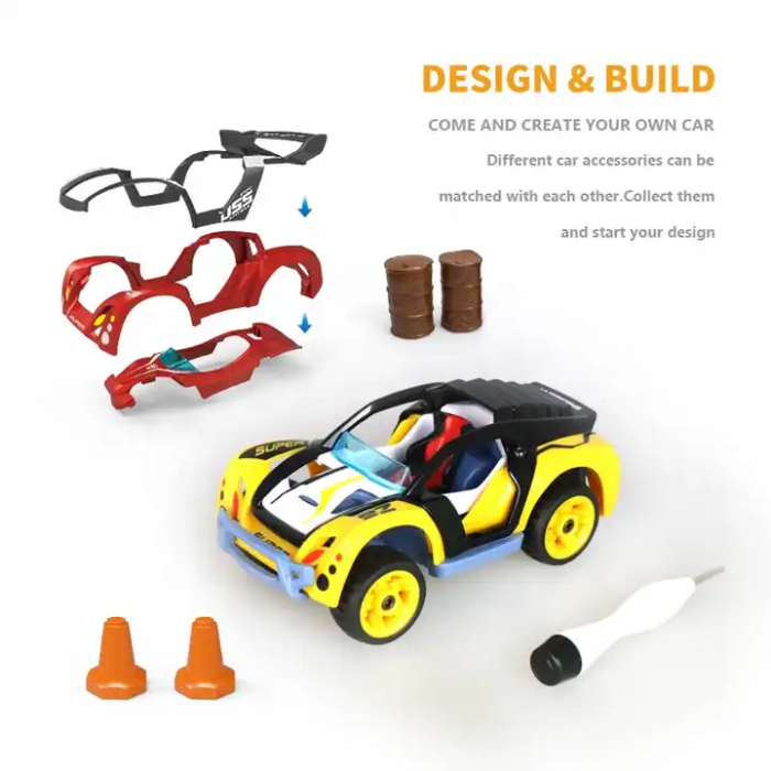 Mașină de Jucărie Aliaj 6 în 1 - Set Educativ și Interactiv pentru Copii [5]