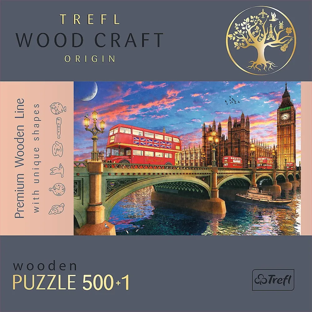PUZZLE TREFL DIN LEMN 500+1 OBICTIVELE TURISTICE DIN LONDRA [5]