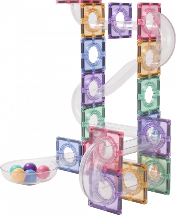 Set-80-Piese-Pastel-Marble-Run-Tuburi-Transparente-Stoys [3]