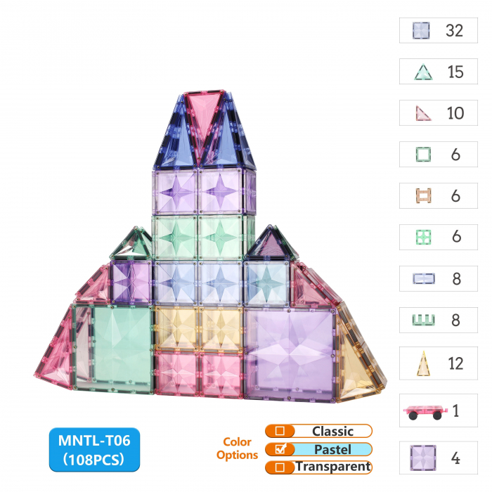 Set-Construcție-Magnetic-MNTL-108-Piese-Magnetic-Tiles-Pastel-2D-3D-stoys.ro [2]