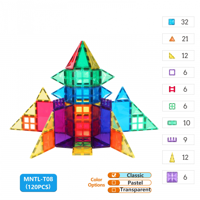 Set-Constructie-Magnetic-120-Piese-Multicolore-Stoys [2]