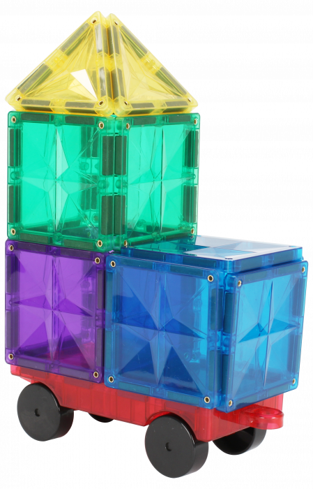 Set de Constructie Magnetic 29 Piese, Forme Geometrice Diverse - stoys.ro [4]