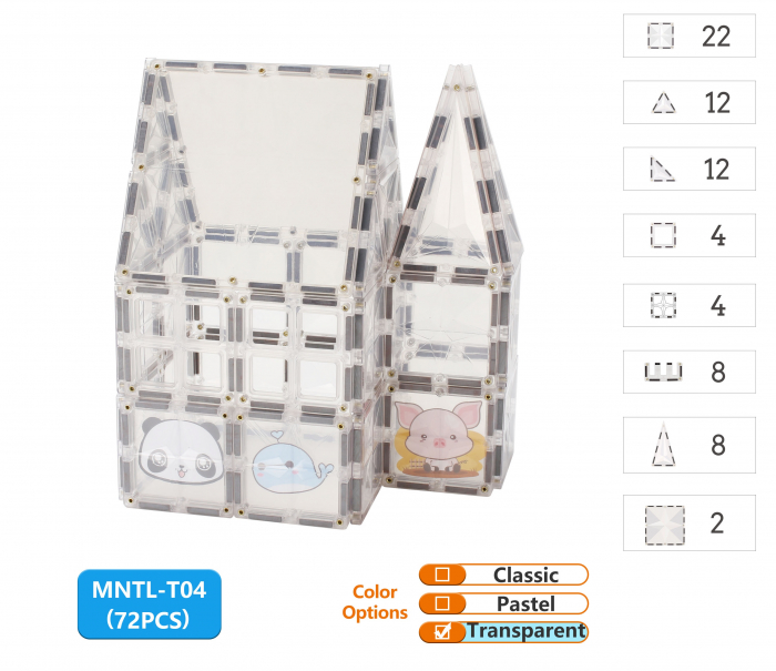 Set-Constructie-Magnetic-MNTL-72-Piese-Tiles-Transparente-2D-3D-Stoys [4]