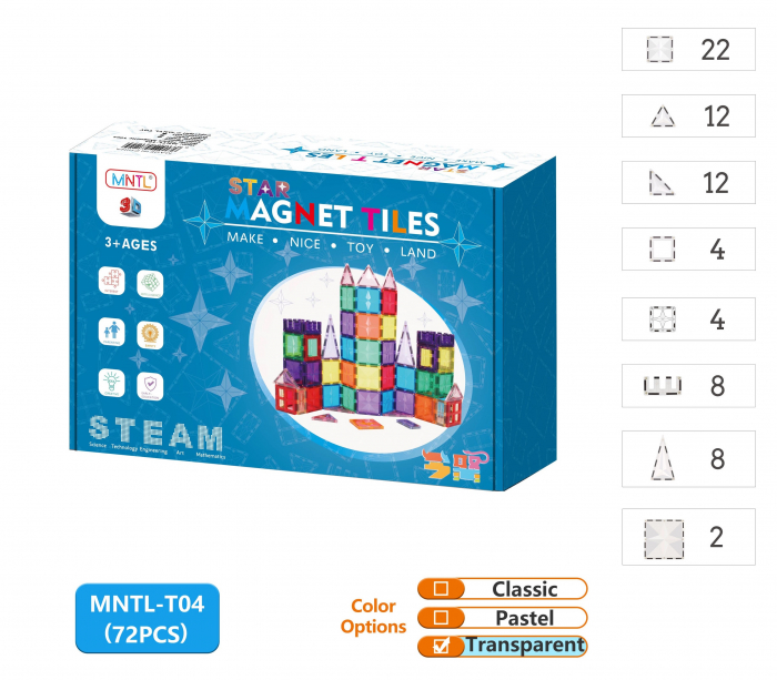 Set-Constructie-Magnetic-MNTL-72-Piese-Tiles-Transparente-2D-3D-Stoys [2]