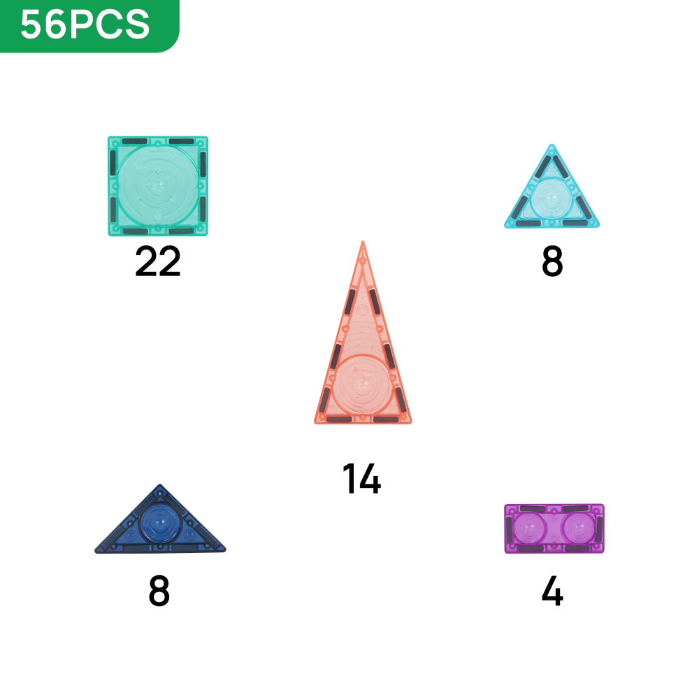 Set Magnetic 3D STEAM MNTL Starry Night - 56 Piese pentru Construcții Creative [3]