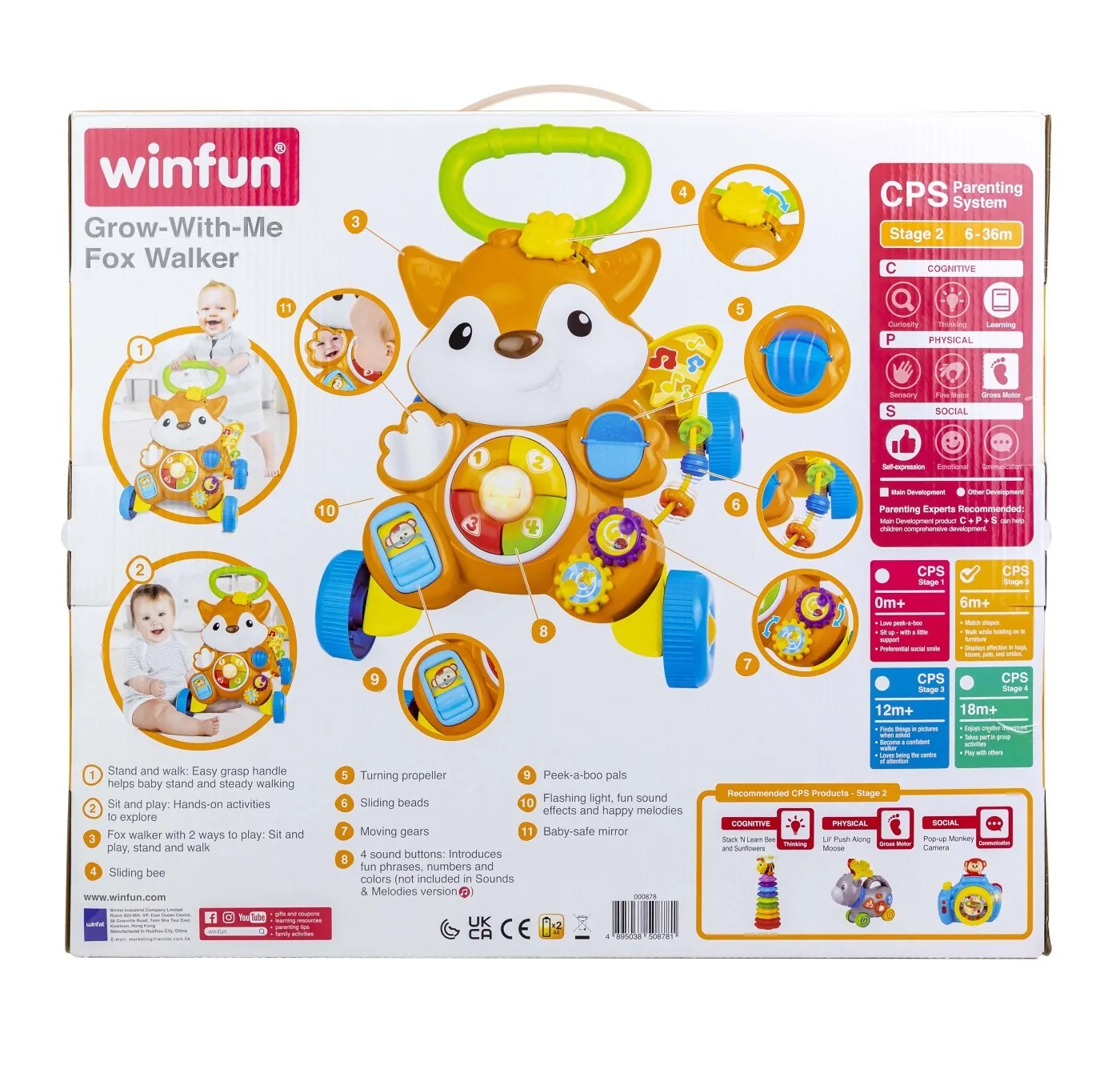 WINFUN ANTEMERGATOR VULPE CU LUMINI SI SUNETE [2]