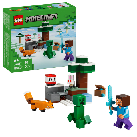 LEGO Minecraft - lego-minecraft-aventura-taiga-steve-21583-ani-6-piese-79