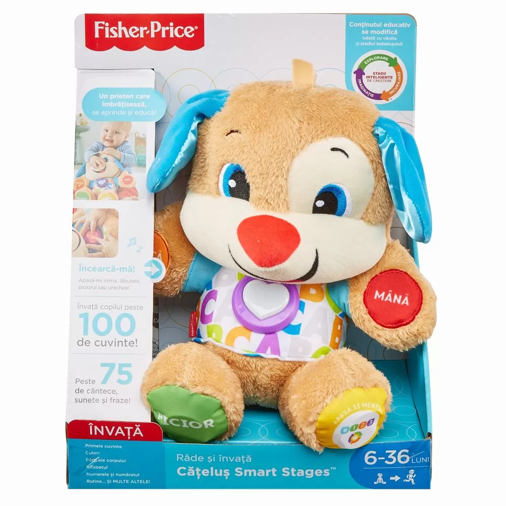 FISHER PRICE - CATELUSUL VORBITOR SI EDUCATIV LIMBA ROMANA FISHER PRICE