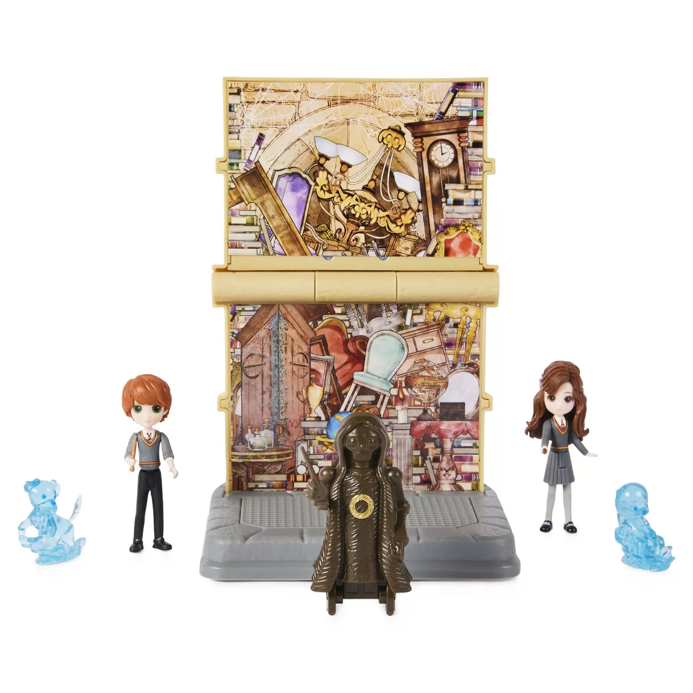 HARRY POTTER WIZARDING WORLD MAGICAL MINIS SET 2 FIGURINE RON WISLEAY SI HERMIONE GRANGER [5]