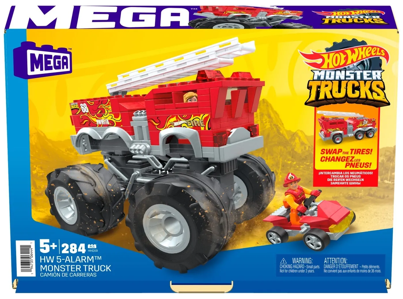 Seturi de constructie - HOT WHEELS MONSTER TRUCK MEGA SET CONSTRUCTIE 5 ALARM