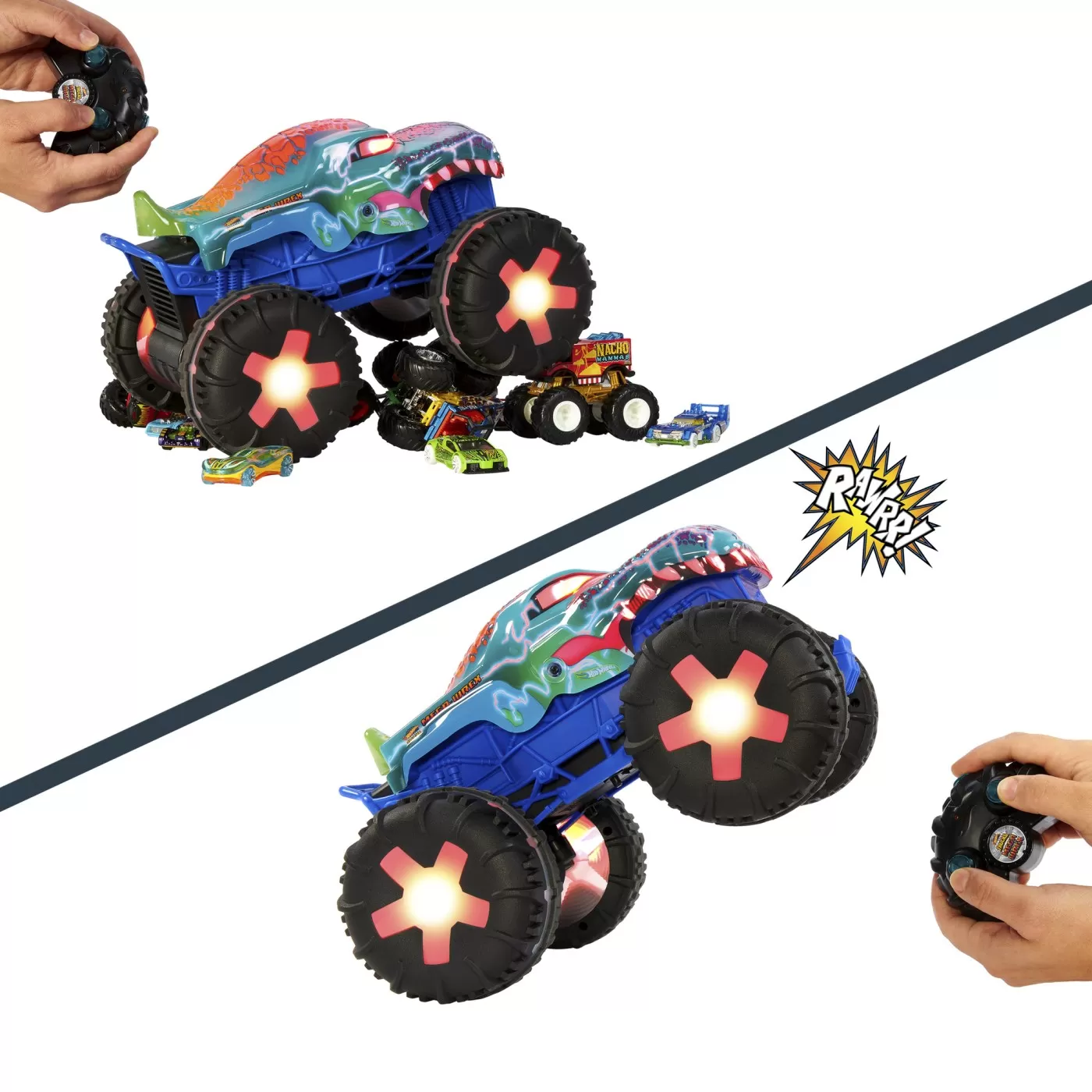 HOT WHEELS MONSTER TRUCK MEGA WREX ALIVE RC SCARA 1 LA15 [7]