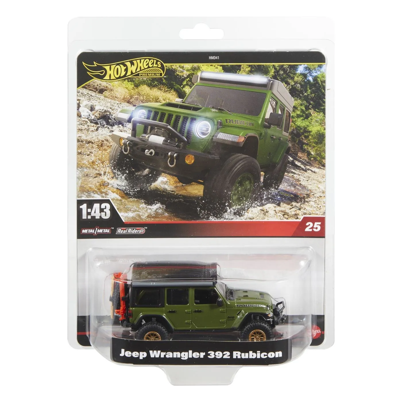 HOT WHEELS - HOT WHEELS PREMIUM REAL RIDERS MASINUTA METALICA JEEP WRANGLER 392 RUBICON SCARA 1 LA 43