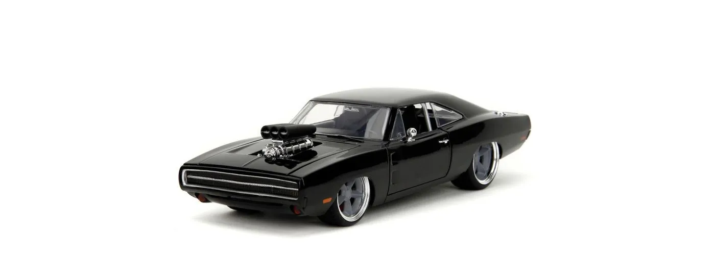 JADA FAST AND FURIOUS MASINUTA METALICA DODGE CHARGER 1970 NEGRU SCARA 1 LA 24 [1]