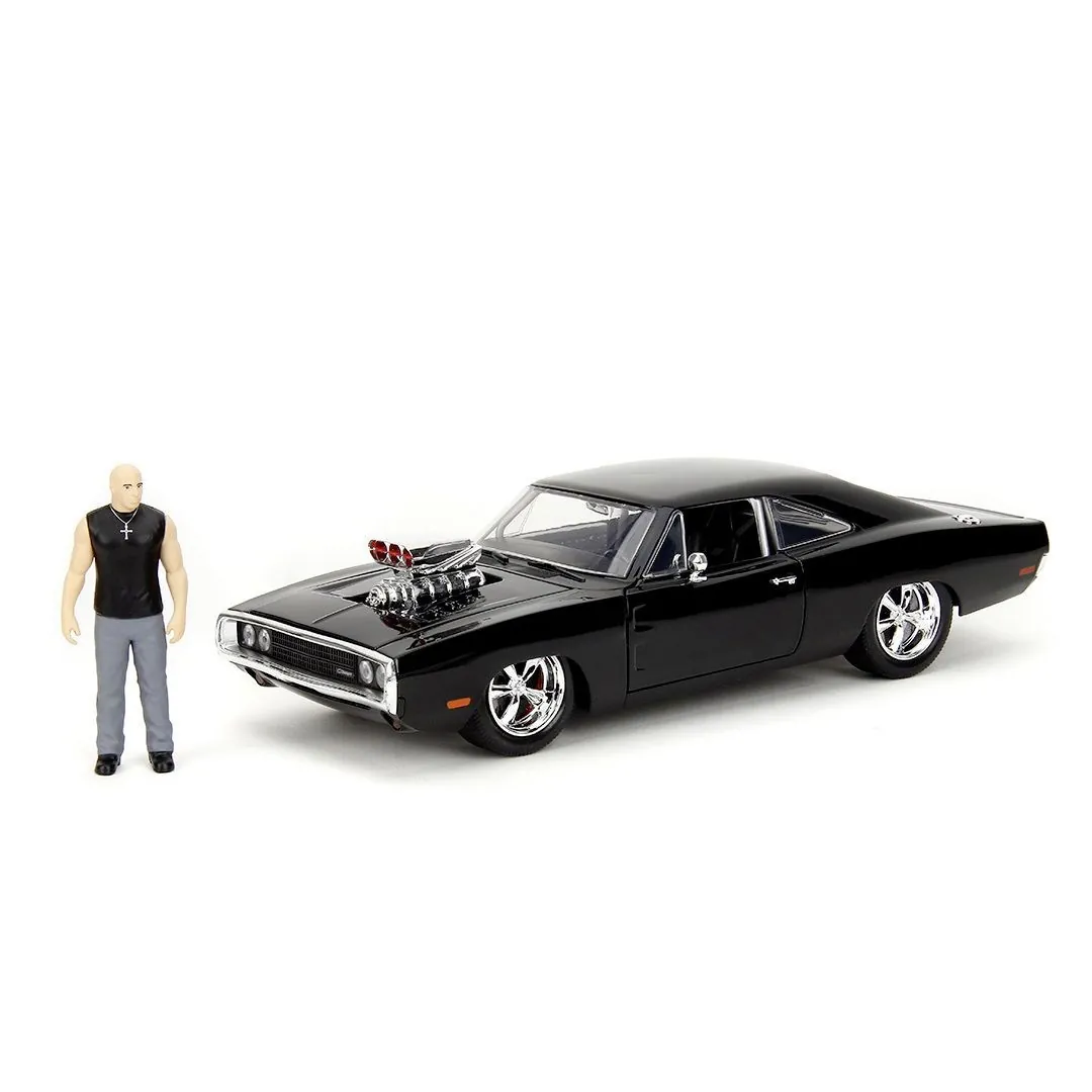 JADA FAST AND FURIOUS SET FIGURINA DOM SI MASINUTA METALICA DODGE CHARGER 1970 SCARA 1 LA 24 [3]