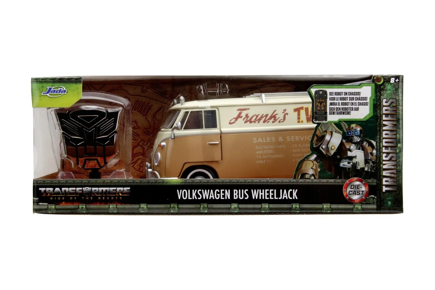 Masinuțe metalice (die-cast) - JADA TRANSFORMERS CAMION  METALIC VOLKSWAGEN 1:24