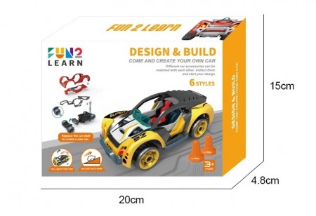 Aventuri pe Roți și Aripi - Mașină de Jucărie Aliaj 6 în 1 - Set Educativ și Interactiv pentru Copii