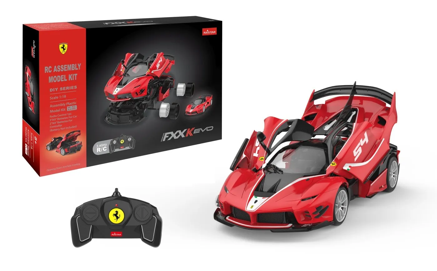 MASINUTA CONSTRUIBILA CU TELECOMANDA FERRARI FXXK EVO SCARA 1 LA 18 [4]