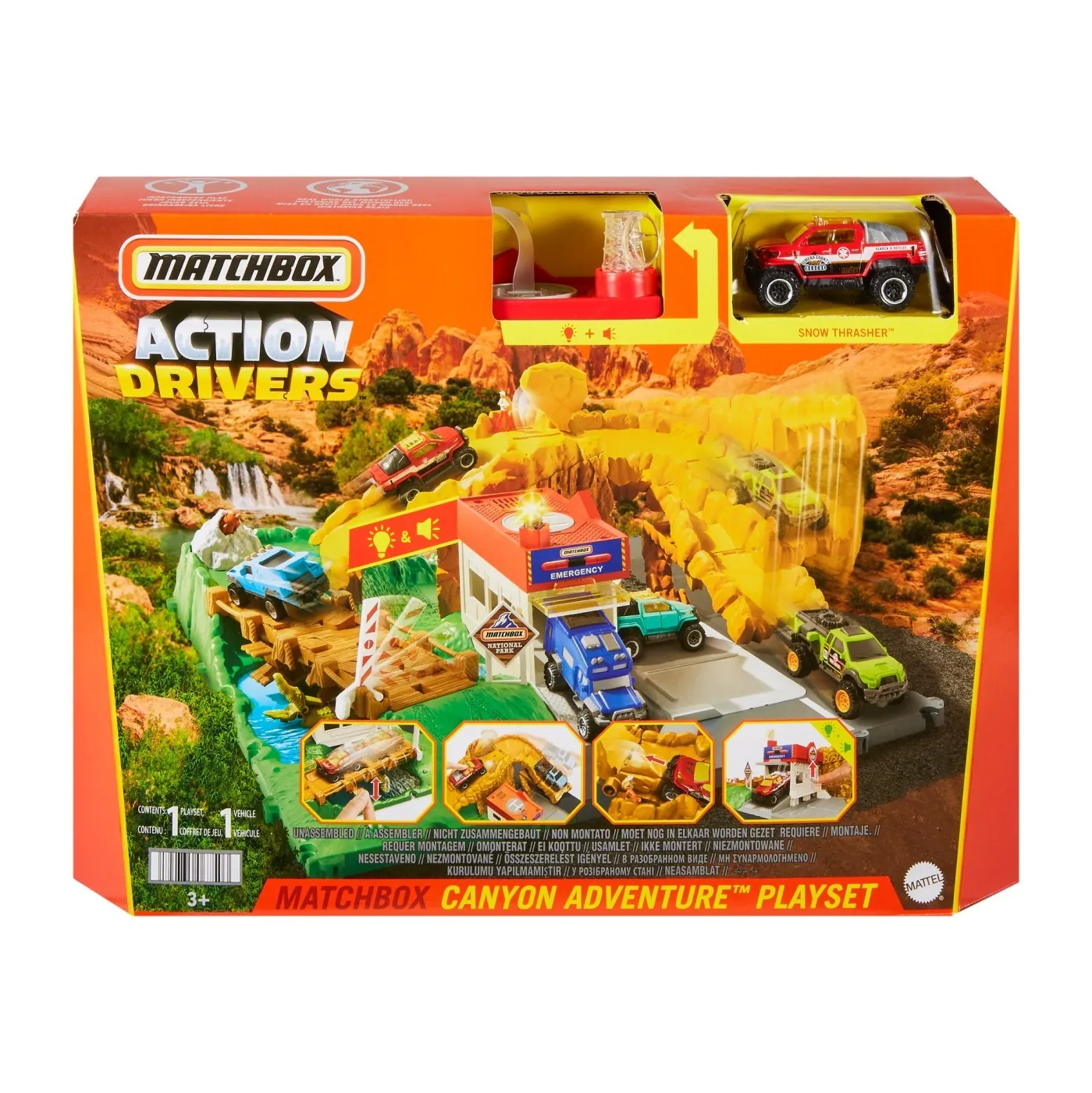 Piste si seturi auto - MATCHBOX SET ACTION DRIVERS CANIONUL CU SUNETE SI LUMINI