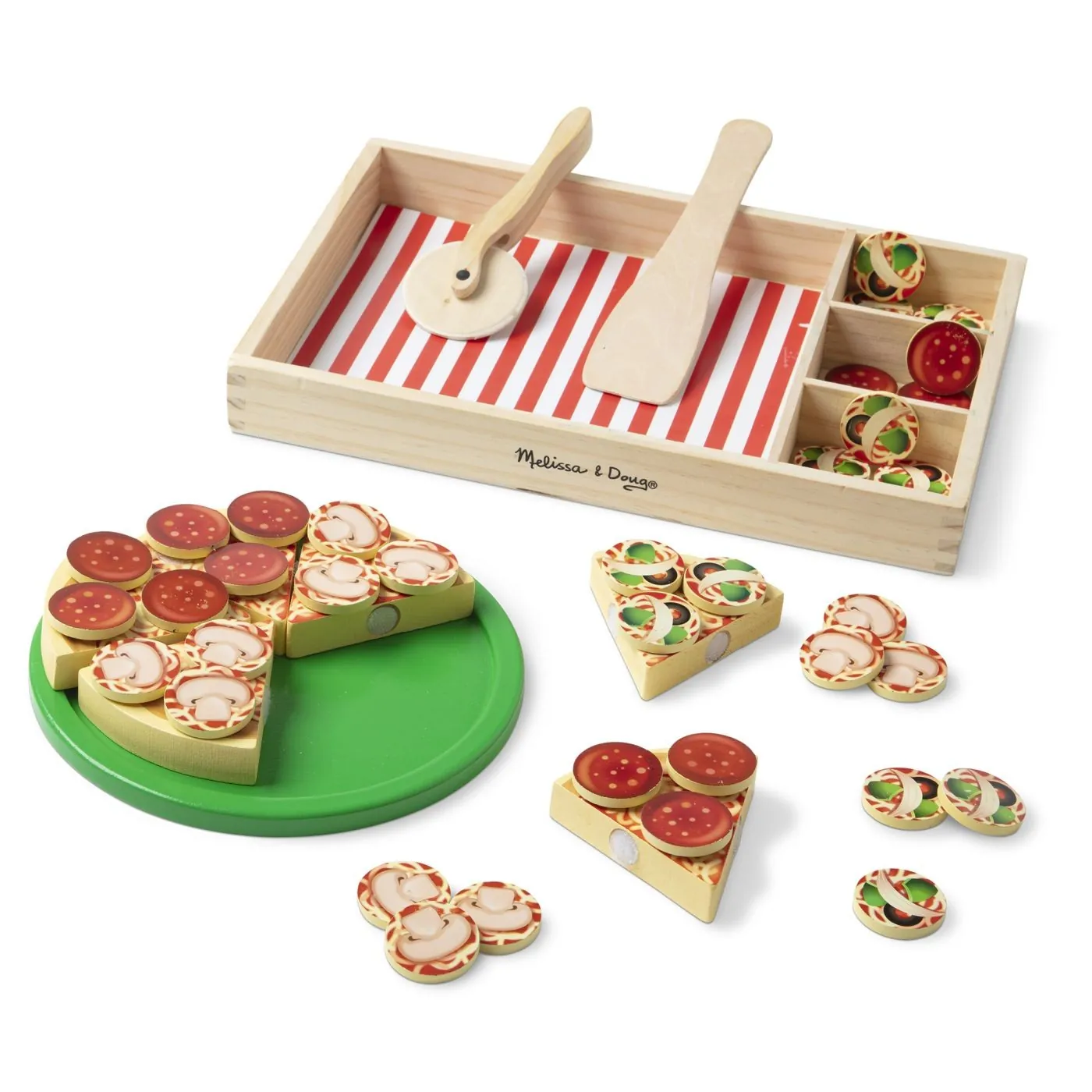 MELISSA AND DOUG SET DE JOACA DIN LEMN PETRECERE CU PIZZA [1]