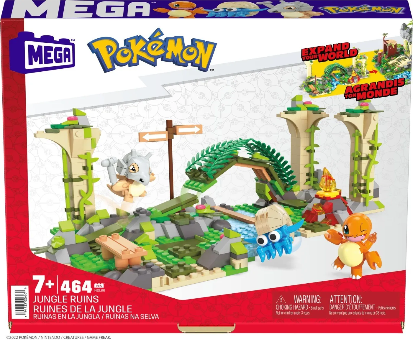 Seturi de constructie - POKEMON MEGA CONSTRUX RUINELE JUNGLEI