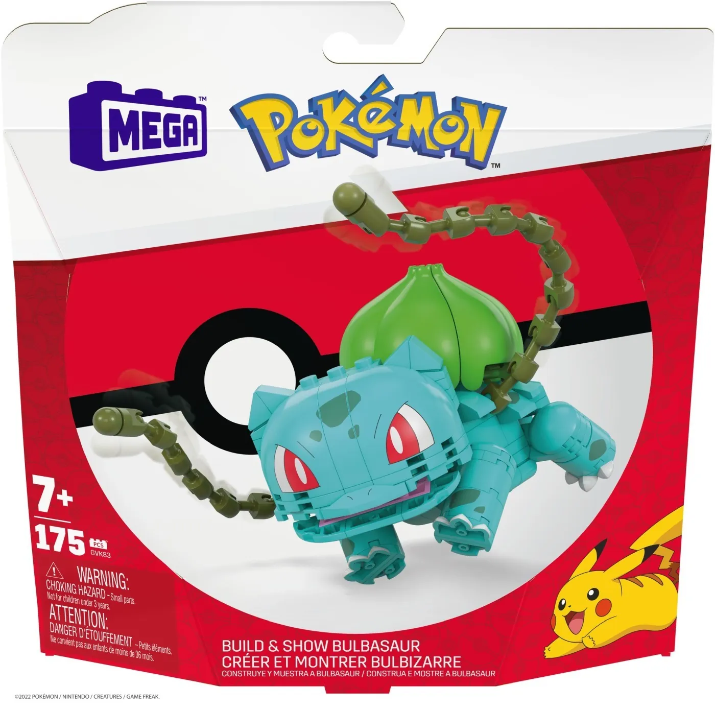 Seturi de constructie - POKEMON MEGA CONSTRUX SET DE CONSTRUCTIE BULBASAUR