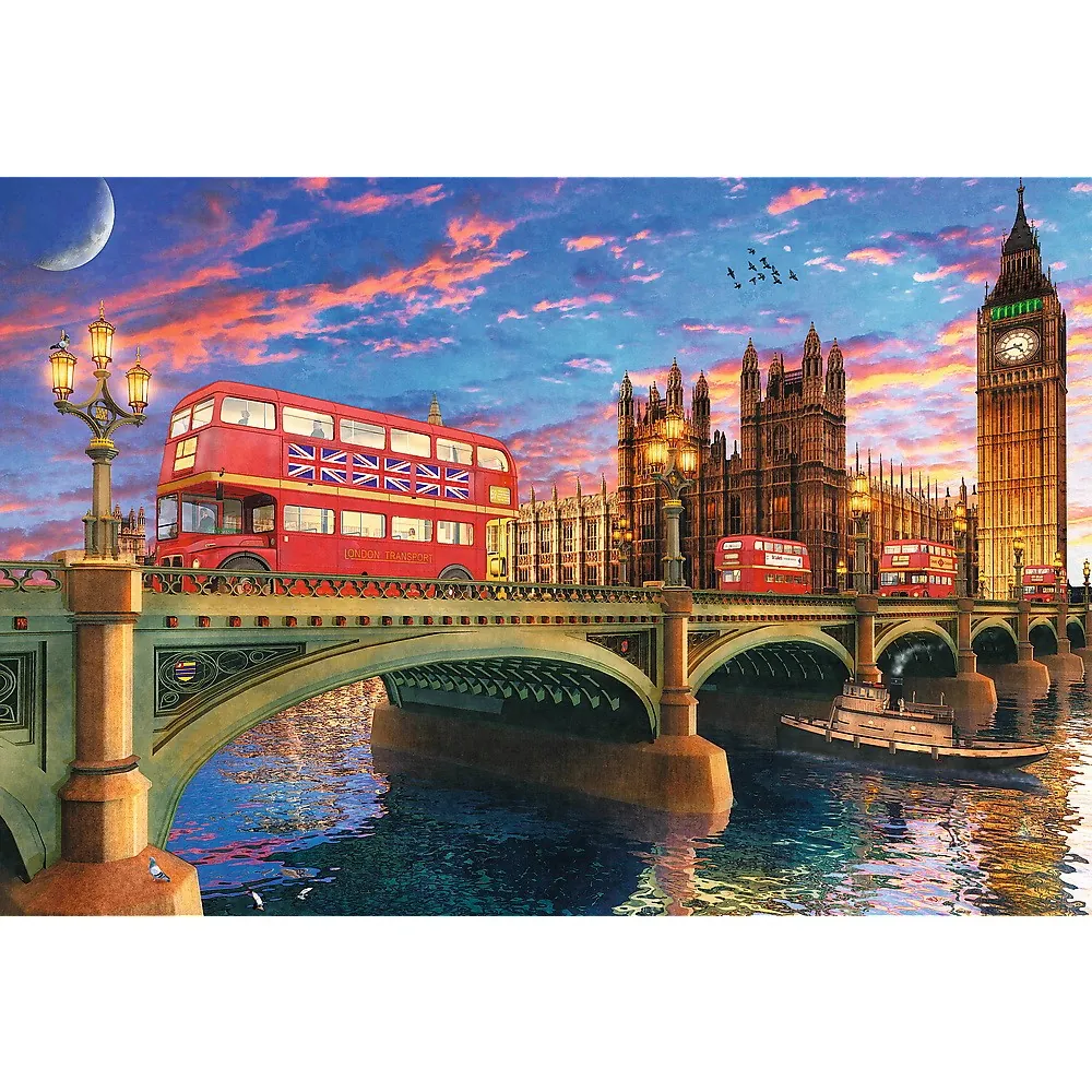 PUZZLE TREFL DIN LEMN 500+1 OBICTIVELE TURISTICE DIN LONDRA [1]