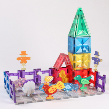 Seturi de Constructie Magnetice - Figurine_Magnetice_Ferma_MNTL_Set_10_Stoys