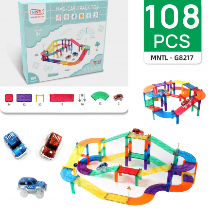 Set-MNTL-108-Piese-Pista-Magnetica-Cu-Masini-Stoys Seturi de Construcție Magnetică cu Piste și Mașini - Set-MNTL-108-Piese-Pista-Magnetica-Cu-Masini-Stoys