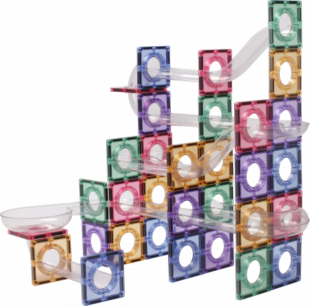 Set-80-Piese-Pastel-Marble-Run-Tuburi-Transparente-Stoys [3]