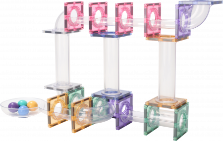 Set-80-Piese-Pastel-Marble-Run-Tuburi-Transparente-Stoys [4]