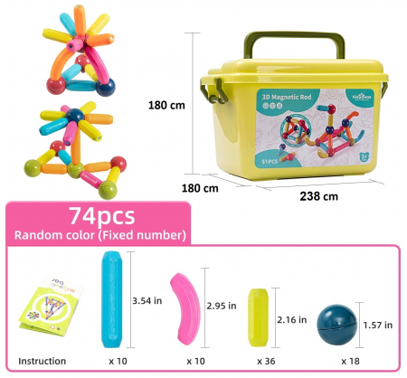 Joc_Creativ_Educativ_Tije_Magnetice_Bile_74Piese_Set_Construcție_Copii_Dezvoltare_Creativitate_FUNLEARNING [2]