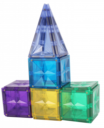 Set-Constructie-Magnetic-Tiles-72-Piese-Multicolore-2D-3D-Stoys [7]