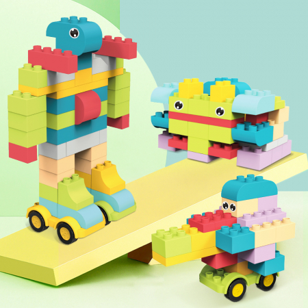 Cuburi de Construit - Set-36-Blocuri-Construcție-Moi-Silicon-Pentru-Copii-Stoys