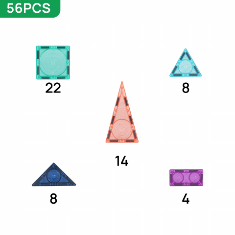 Set Magnetic 3D STEAM MNTL Starry Night - 56 Piese pentru Construcții Creative [2]