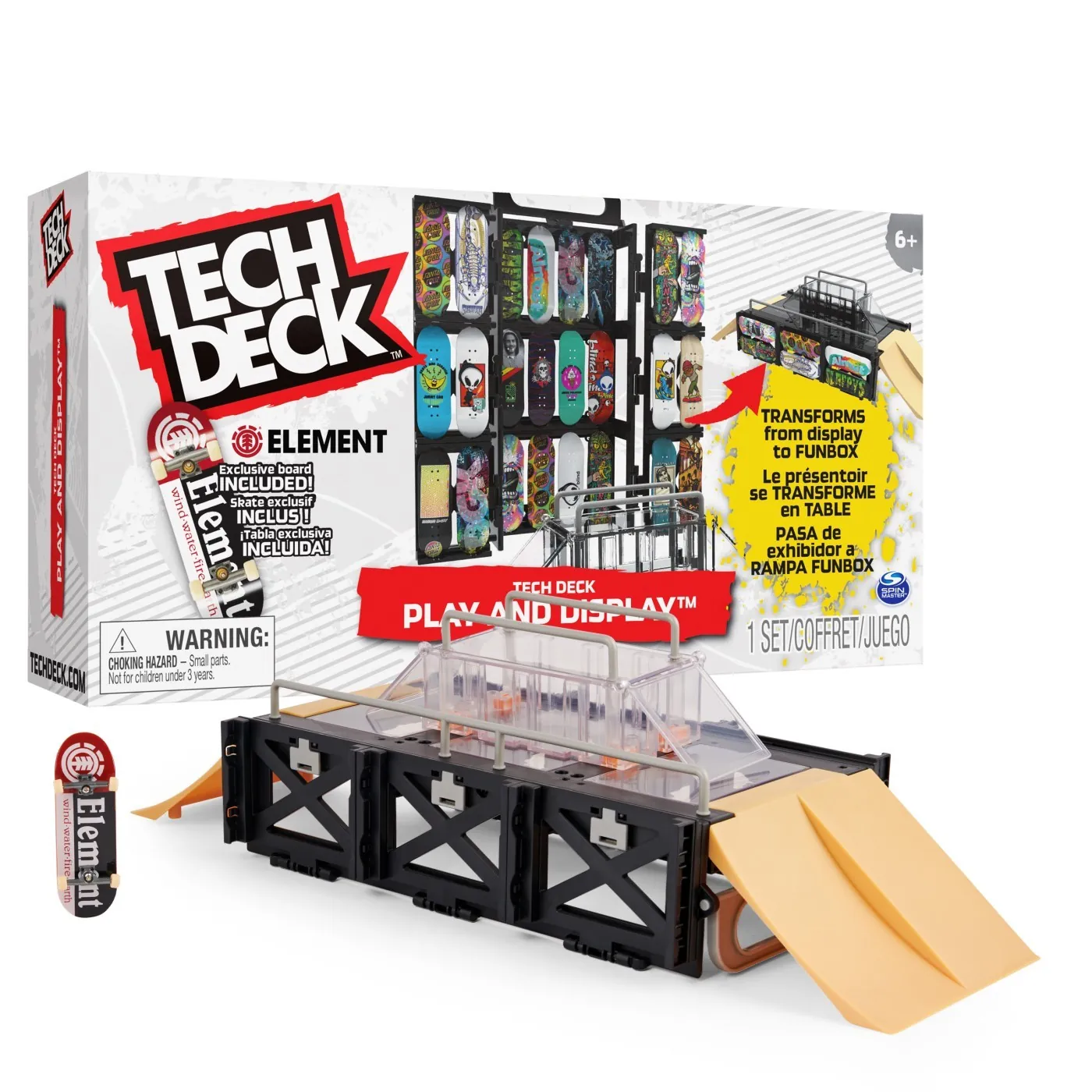 Puzzle-uri si Jocuri de Masa - TECH DECK PACHET VITRINA SI PODIUM