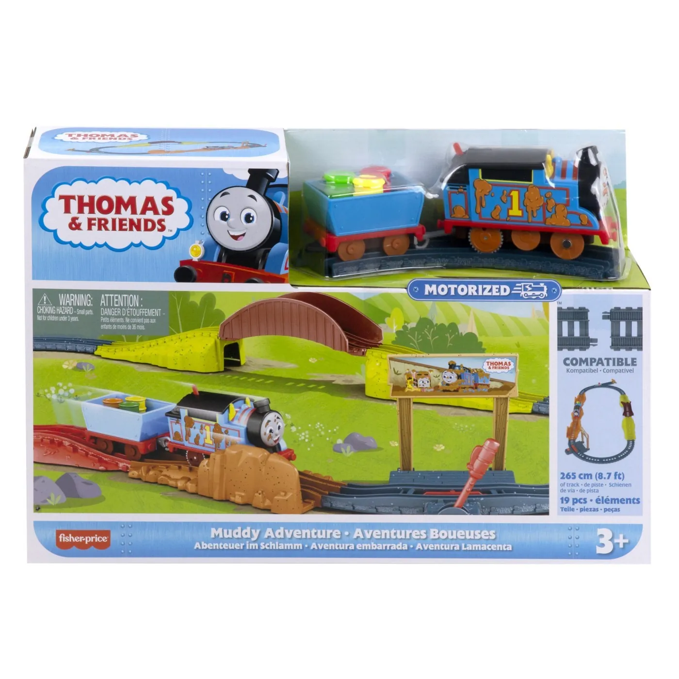 Trenulete si sine - thomas-locomotiva-motorizata-muddy-set-joaca-stoys-jucarii-educative.webp