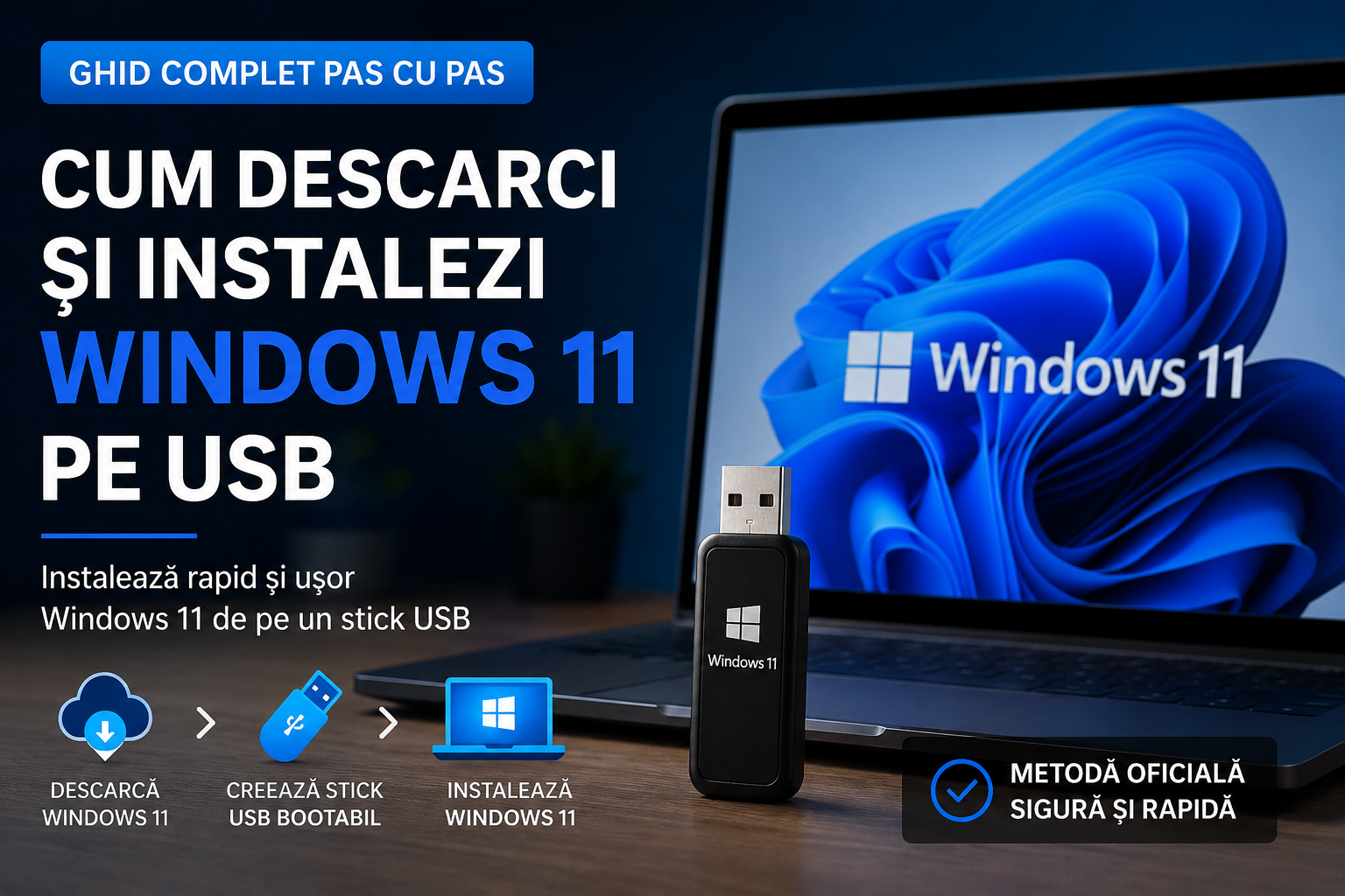 Cum descarci și instalezi Windows 11 pe un stick USB – Ghid complet