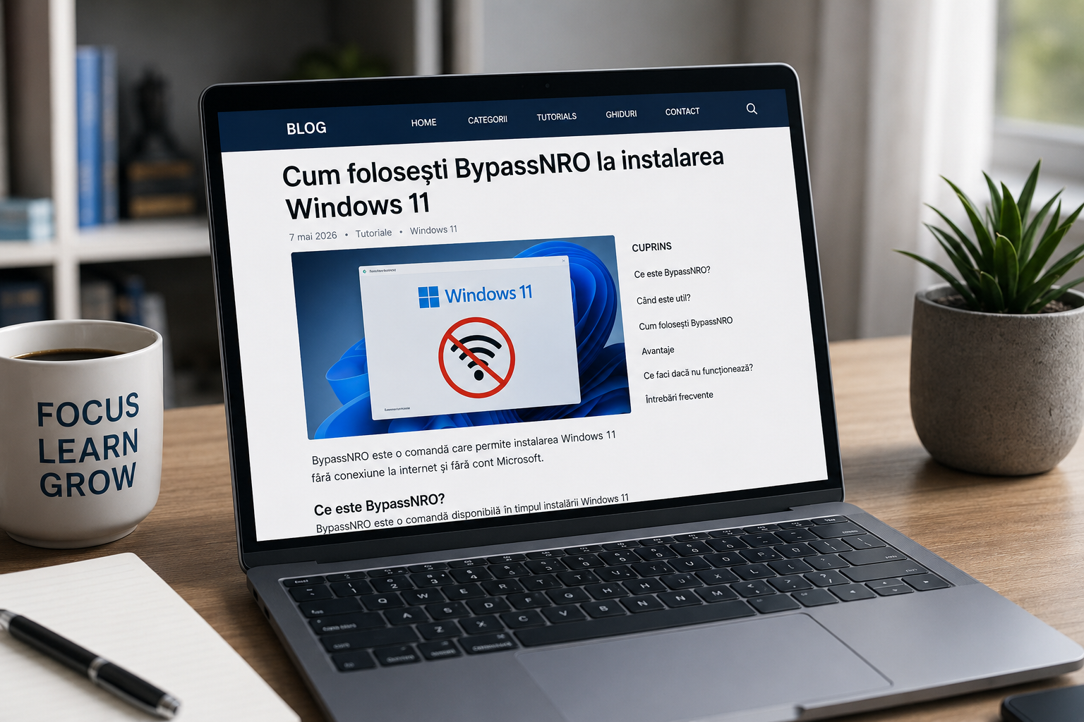 Cum folosești comanda BypassNRO la instalarea Windows 11