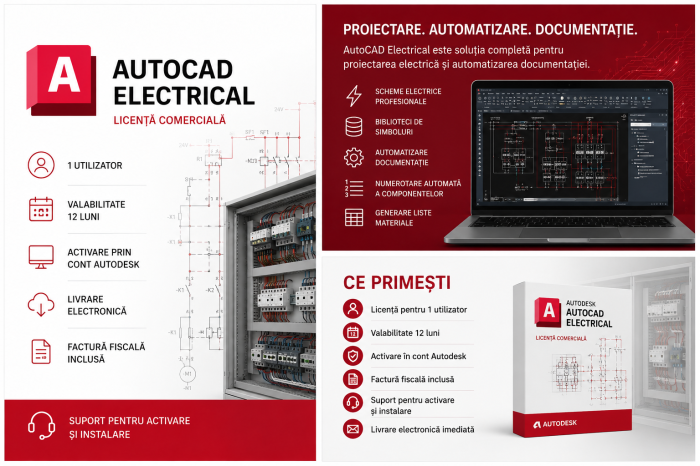 Autodesk AutoCAD Electrical Licență Comercială 1 Utilizator | 12 Luni [2]