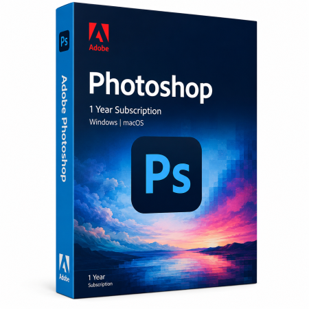 Adobe - Adobe Photoshop – Licență 1 An pentru Windows și Mac