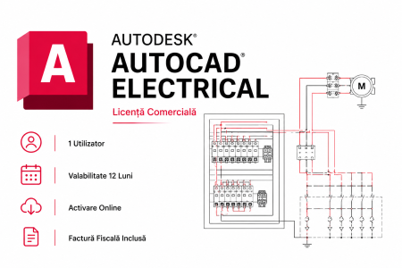 Autodesk - Autodesk AutoCAD Electrical Licență Comercială 1 Utilizator | 12 Luni