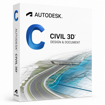 CAD & Design - Autodesk Civil 3D – Licență Comercială pentru 1 Utilizator – Valabilitate 12 Luni