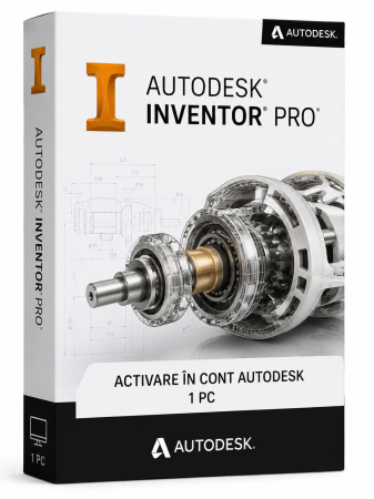 Autodesk - Autodesk Inventor Professional Licență Comercială | 1 Utilizator | 12 Luni