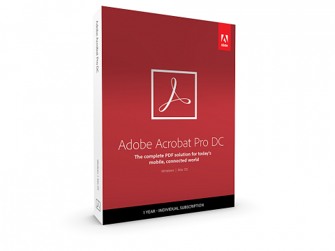 Adobe - Licenta Adobe Acrobat Pro DC, 1 An, 1 User, 2 dispozitive, PC/Mac, All languages