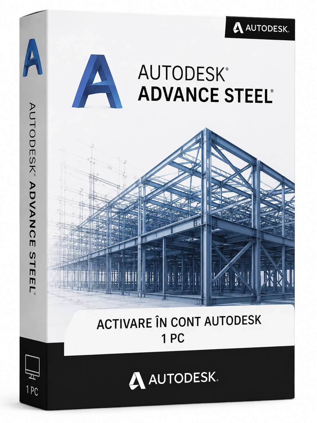 Autodesk Advance Steel ,   Licenta Comerciala pentru 1 Utilizator ,   Valabilitate 12 Luni
