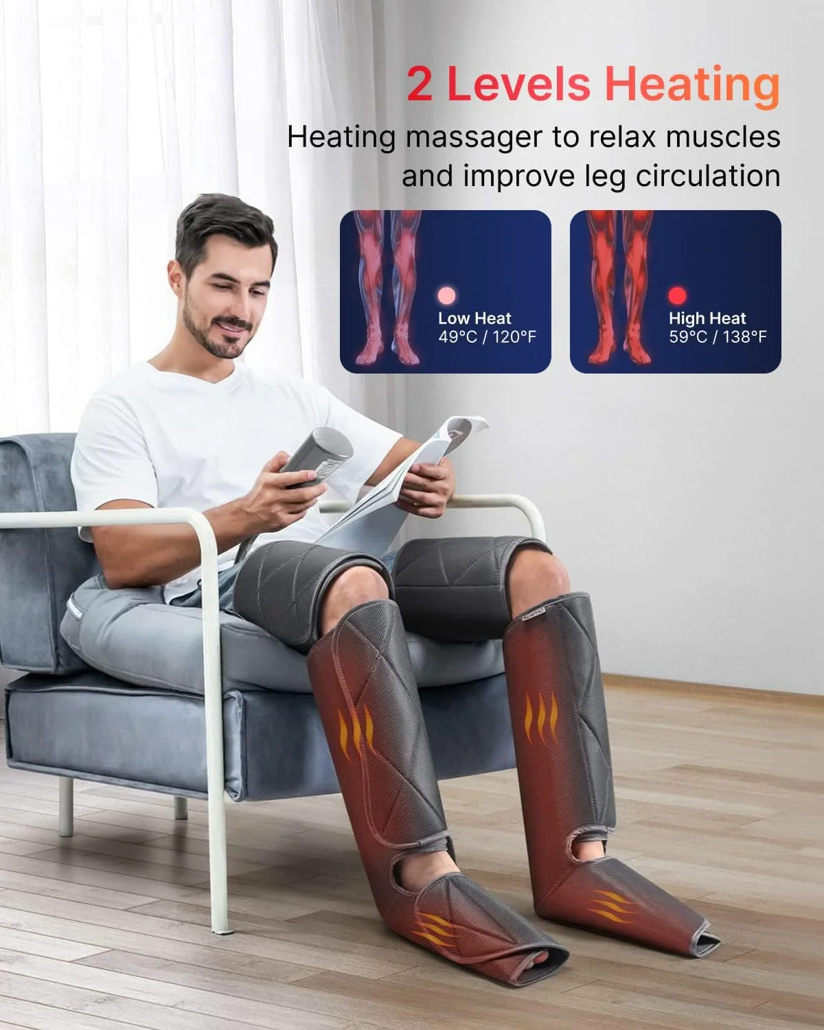 APARAT DE MASAJ PT INCALZIRE PICIOARE Aeria Ultimate Thermal 2 [4]